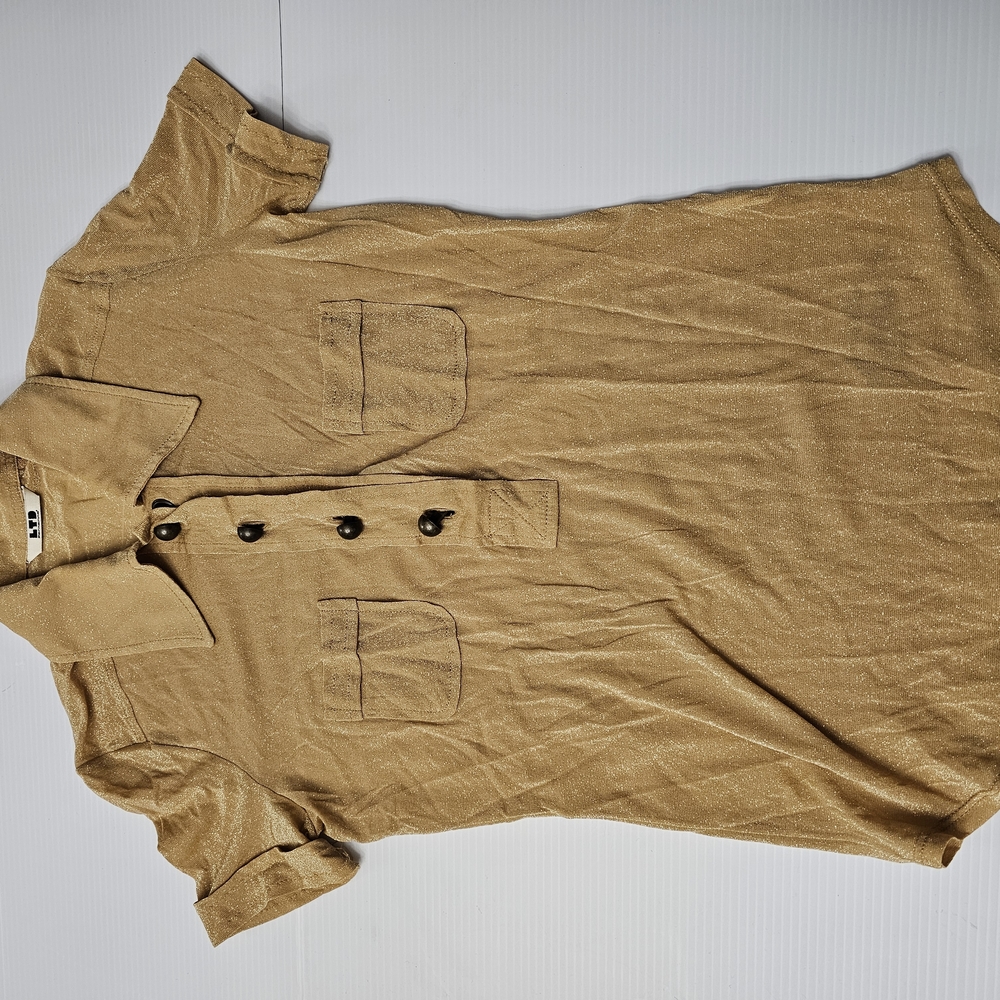 FORNARINA METALLIC GOLD TOP